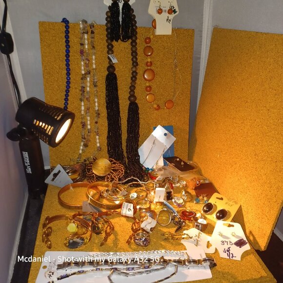 Huge Mix Metal & Stone Jewelry Lot - Picture 1 of 14